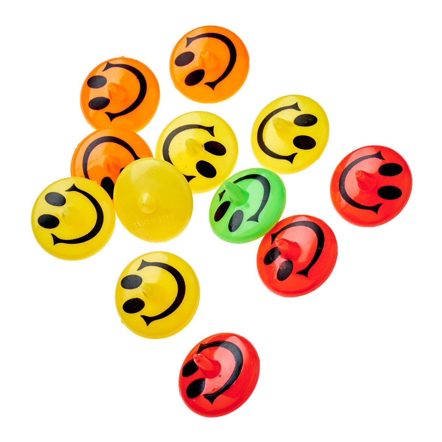Mini Smiley Face Spinning Top