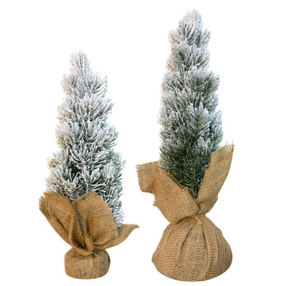 Snow Tip PVC Tabletop Pine Tree