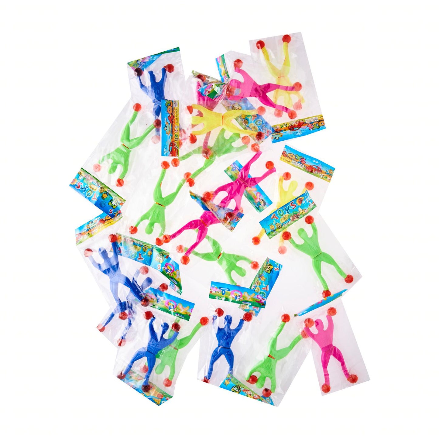 20 Pc Sticky Man Spiderman Flip Toy