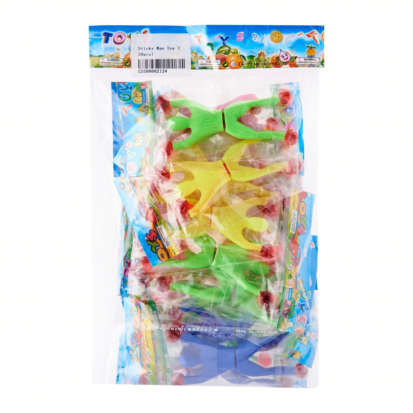 20 Pc Sticky Man Spiderman Flip Toy