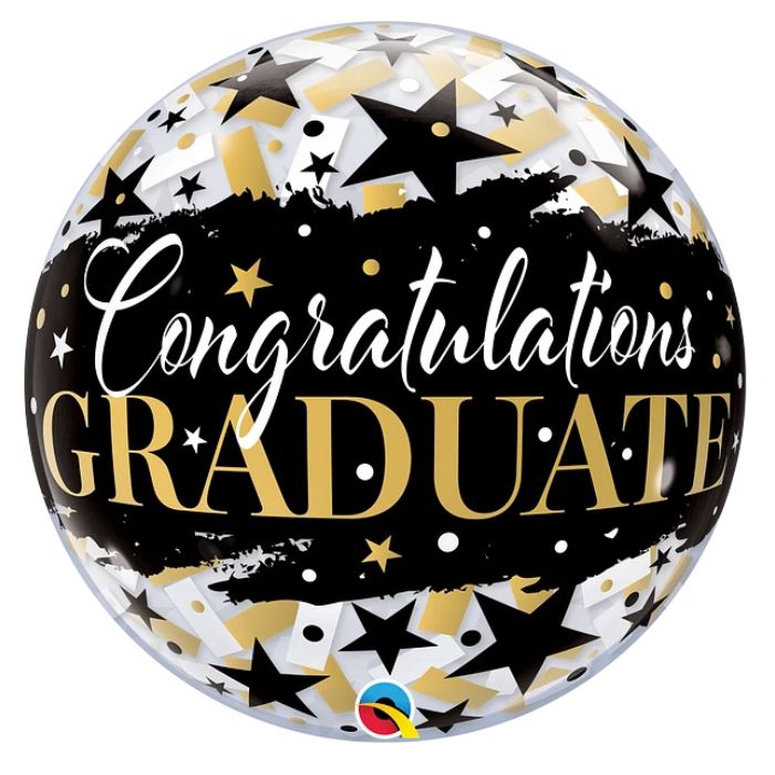 22 Inch Congrats Grad Graduation Bubbles Balloon Q82539
