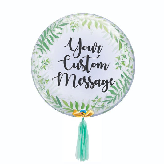 24 Inch Customized Lush Green Leaf Design Balloon