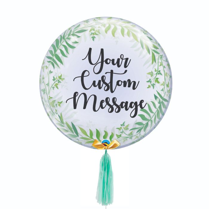 24 Inch Customized Lush Green Leaf Design Balloon
