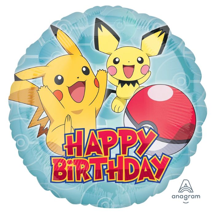 18 Inch Pokemon Happy Birthday Balloon 36333
