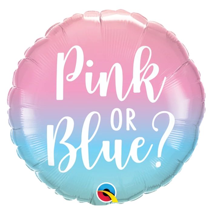 18 Inch Gender Reveal Pink or Blue Balloon Q23930