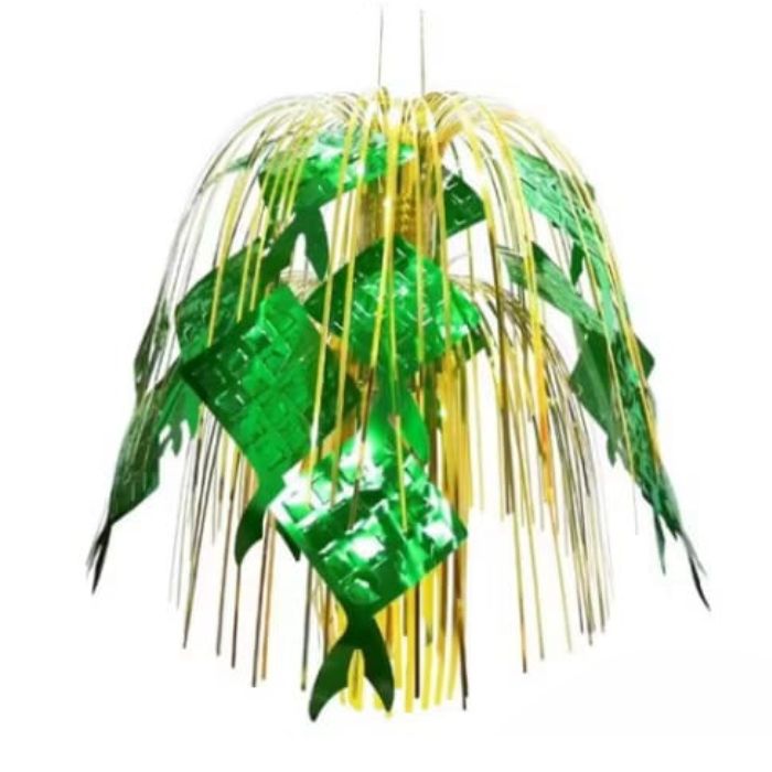 Tinsel Ketupat Waterfall Basket K964