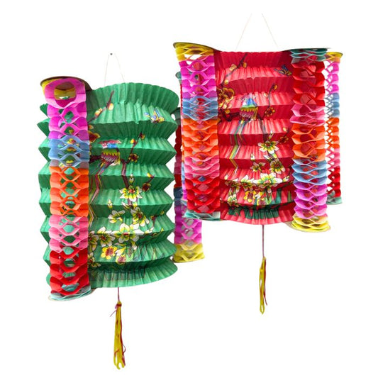 20cm No.2895 Traditional Paper Lantern With Column 12pcs