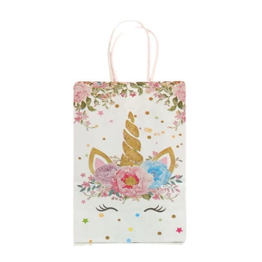 15cm X 21cm X 8cm Unicorn Kraft Paper Bag