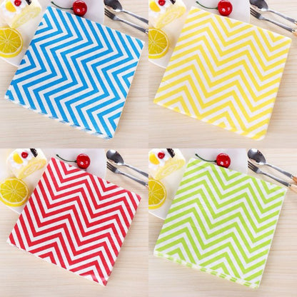 Wave Design Square Napkins