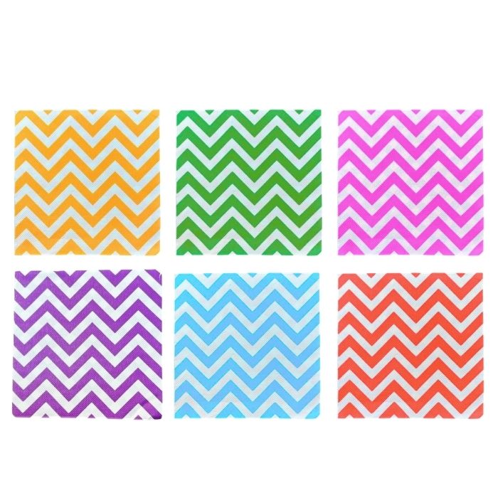 Wave Design Square Napkins