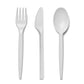 White Plastic Utensils