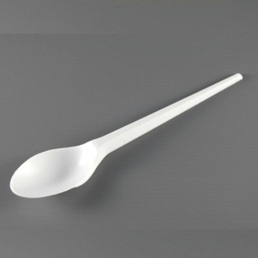 White Plastic Utensils