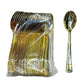 Shiny Gold Plastic Utensils (25pc)