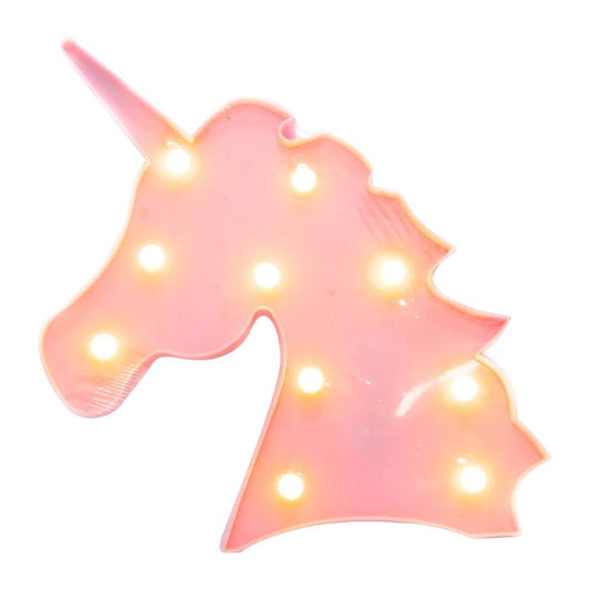 LED Plastic Unicorn Head Light