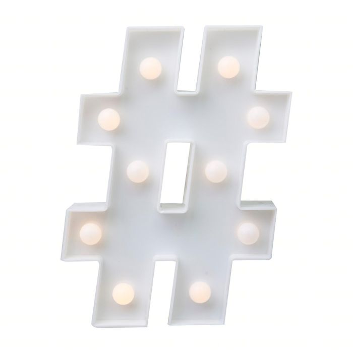 LED Plastic Number Symbol Light