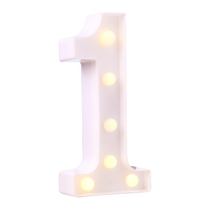 LED Plastic Number Symbol Light