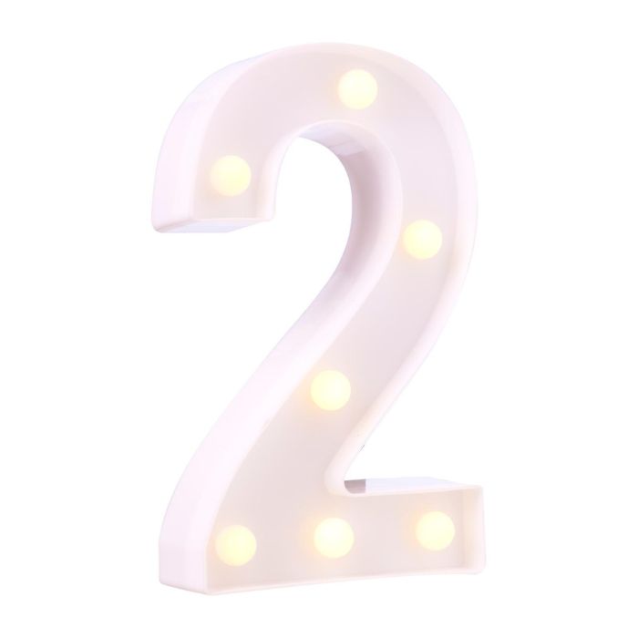 LED Plastic Number Symbol Light