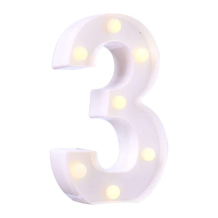LED Plastic Number Symbol Light