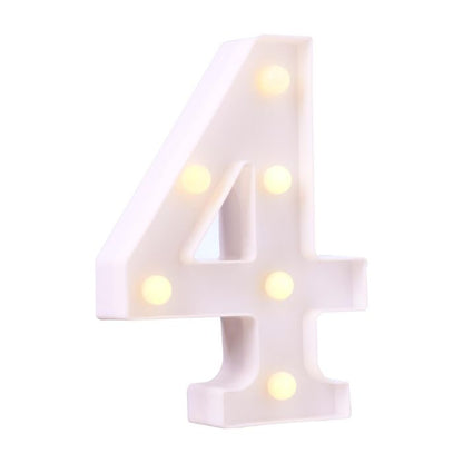LED Plastic Number Symbol Light