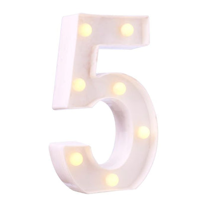 LED Plastic Number Symbol Light