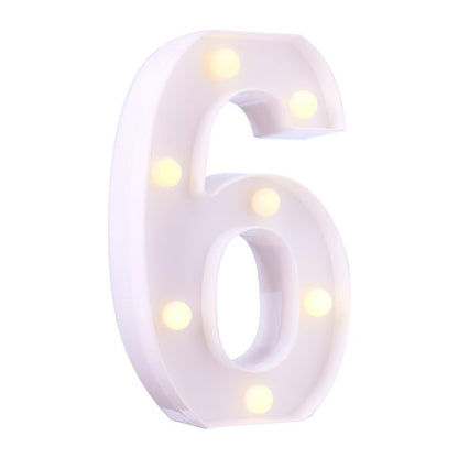 LED Plastic Number Symbol Light