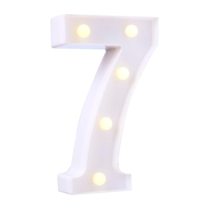 LED Plastic Number Symbol Light
