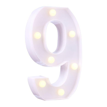 LED Plastic Number Symbol Light