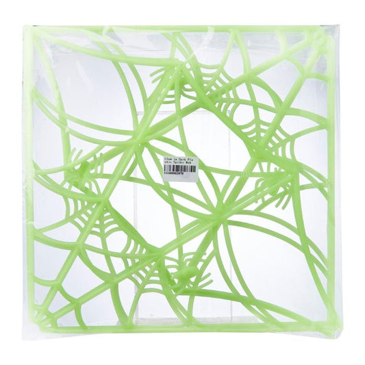 Glow in the Dark Plastic Spider Web Decoration