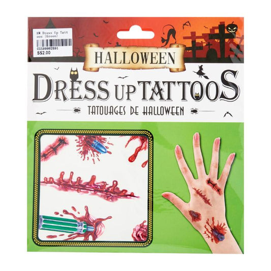 Halloween Dress Up Tattoos (Assorted)