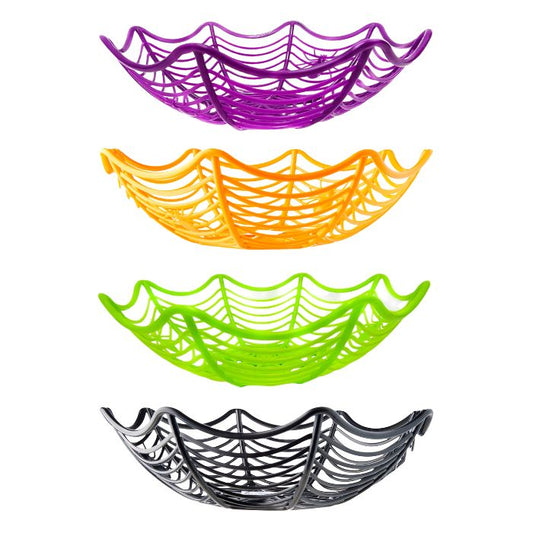 Halloween Spider Web Basket (assorted)