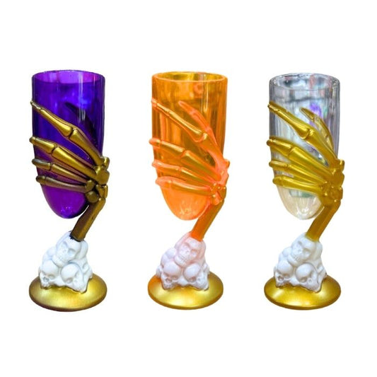 Skeleton Hand Wine Glass (assorted)