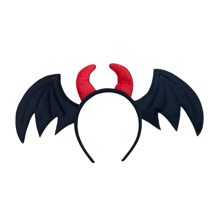 Devil Horn Bat Wings Headband