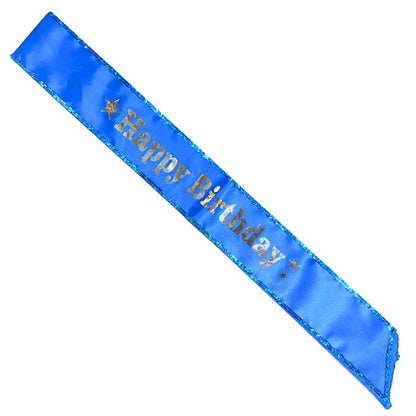 Happy Birthday Shiny Sequin Sash