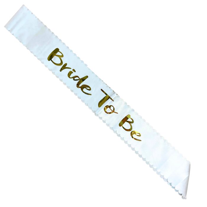 Bride to Be Shiny Satin or Lace Sash