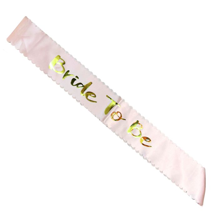 Bride to Be Shiny Satin or Lace Sash