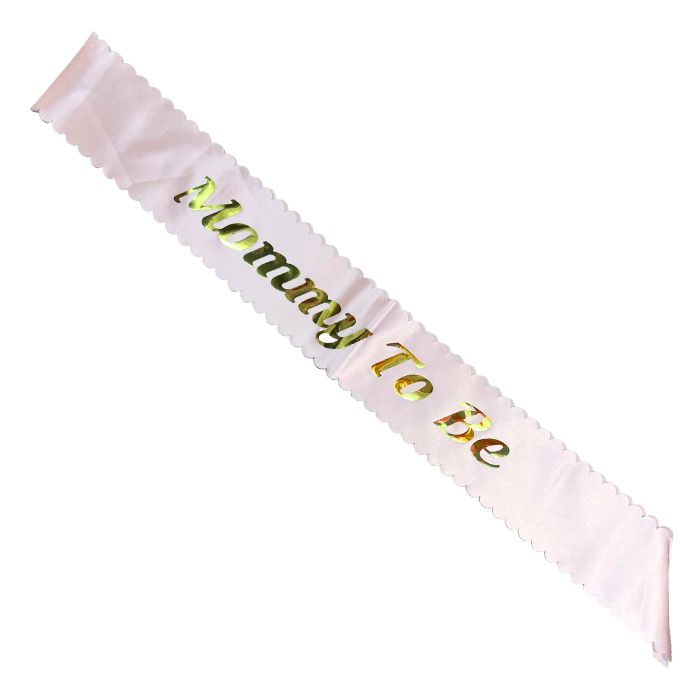 Mommy to Be Shiny Satin or Lace Sash