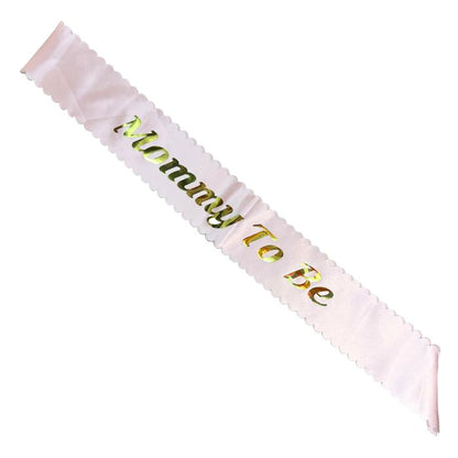 Mommy to Be Shiny Satin or Lace Sash