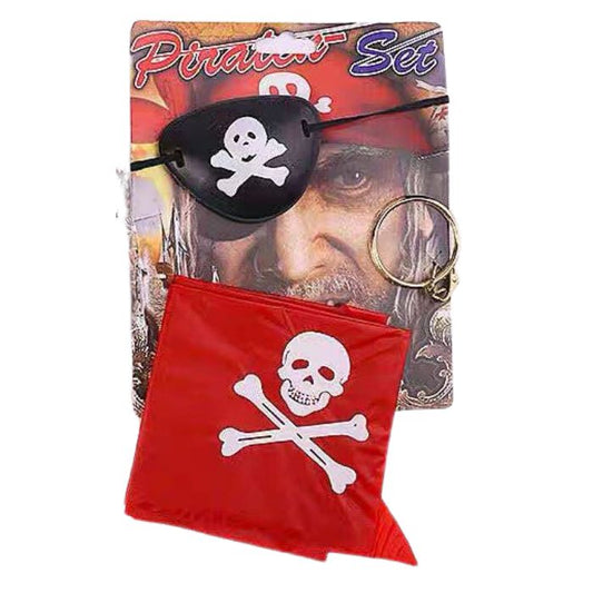 3pc Pirate Eye Patch Accessories