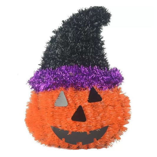 Tinsel Hanging Halloween Pumpkin