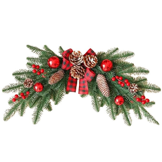 XM Crescent Christmas Swag (Red)