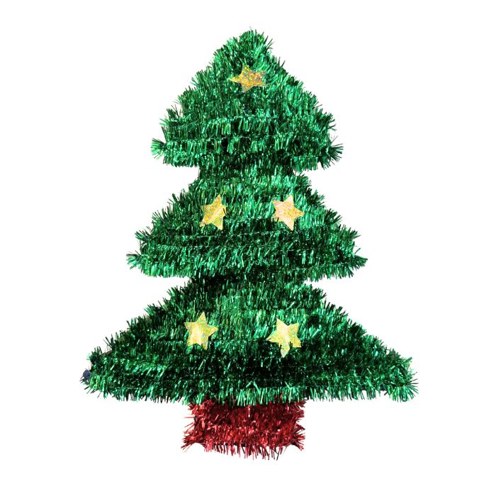 Tinsel Christmas Tree Decoration