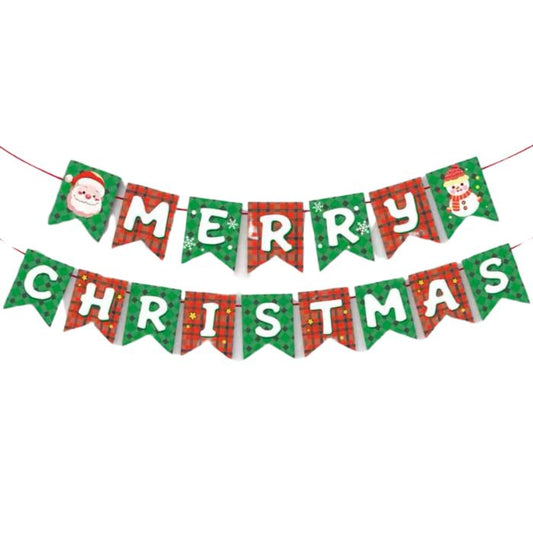 3m Merry Christmas Paper Garland Z-50 (Red Green)