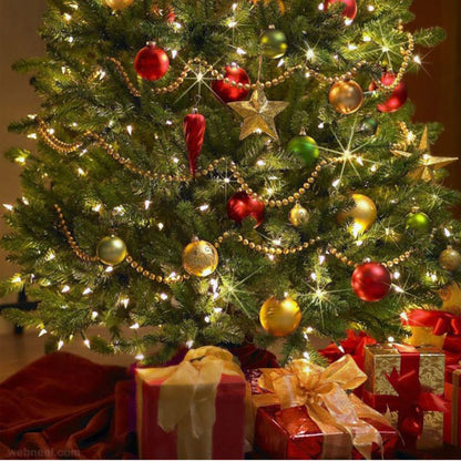 Christmas Shiny Metallic Beads