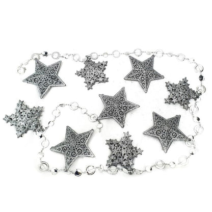Glitter Star Hanging Garland