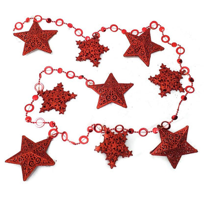 Glitter Star Hanging Garland
