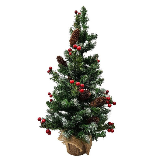 Tabletop Snow-Tip Pine Spruce Christmas Tree (16-85-Green)