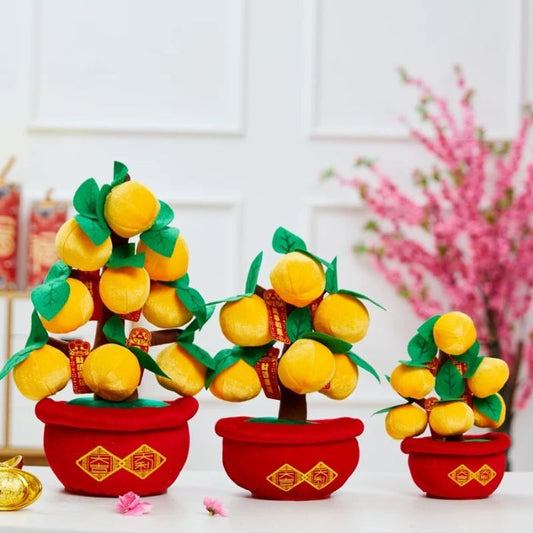 CNY Mandarin Orange Tree Soft Toy Decoration