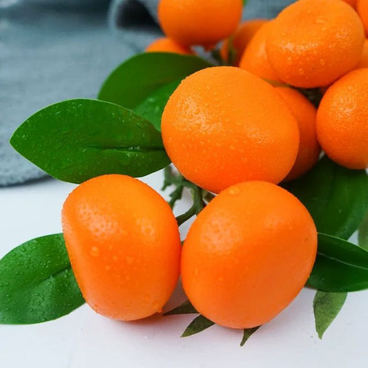 CNY 6pcs Mini Mandarin Orange Branch