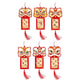 CNY Gold Lion Head Red Packet Mini Hanging Decoration (6pcs)