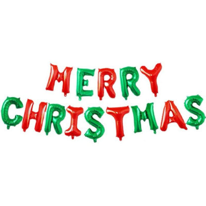 16" Merry Christmas Foil Balloon Set
